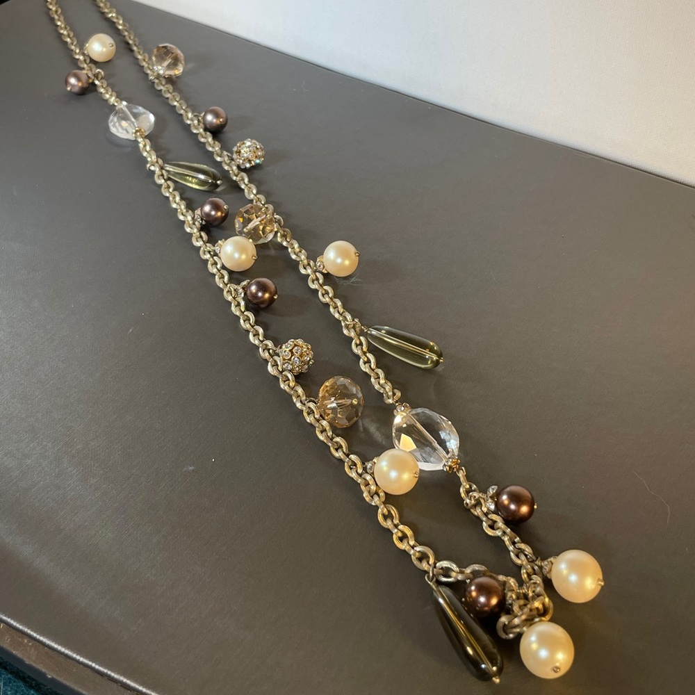 Stella & Dot 20” Long Single Strand Earth Necklace